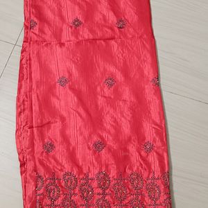 Georgette Red Colour Saree