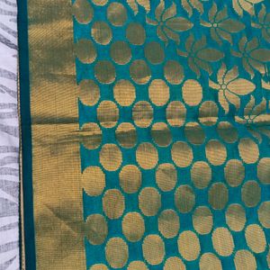 fancy organza Gold Shining saree