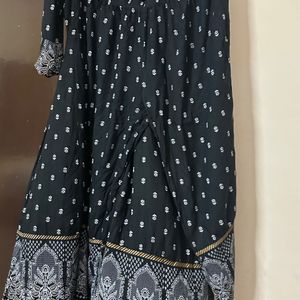 Black Anarkali Suit Set