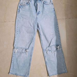 Zara Distressed Dupe Jeans