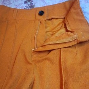 Mustard Yellow Trouser For women