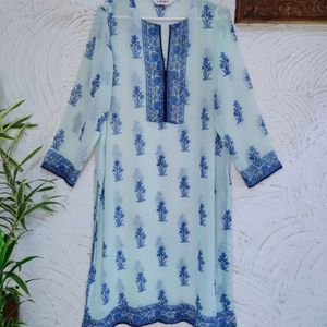 Biba Baby Blue Colour Kurta