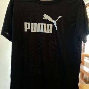 Dry Fit T shirt With Puma Logo . Size M