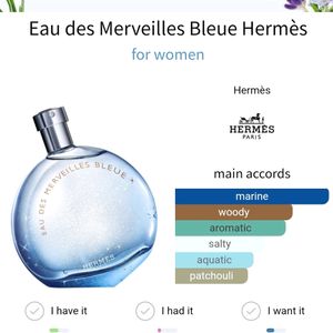 Hermes Merveillies Bleu 100ml Blue 💙