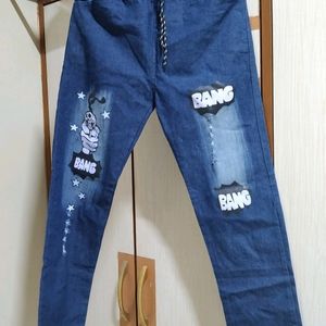 Dark Blue Truser Jeans