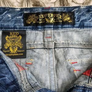 Y2k Low Waist Red Pepper Vintage Jeans