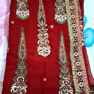 Beautiful Heavy All Over Work Saree For Wedding