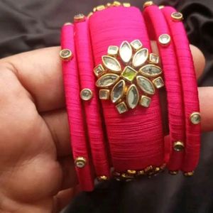 silk thread non customised bangles