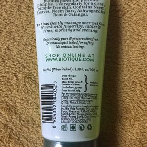 BIOTIQUE FACE WASH 100ml