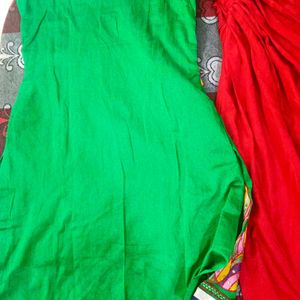 Green Patiala Salwar Kurti Set