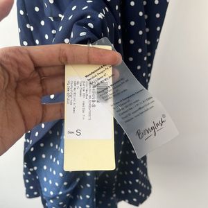 Polka Dot Tie Up Dress