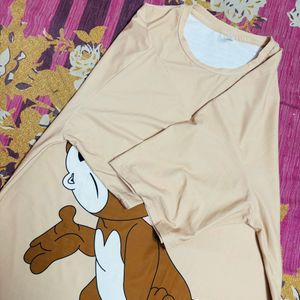 Tom And Jerry Oversized Tshirt