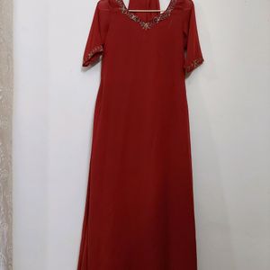Designer Gown With Dupatta