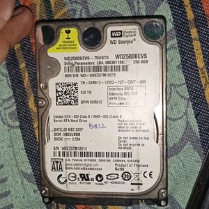 Hard Disk 250gb Full Working Best 5400 Rpm