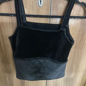 A Velvety Black Tank Top