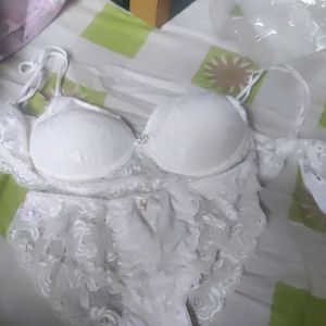 Brand New White Sexy Lingerie Set