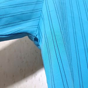 Sky Blue Stripped Formal Shirt