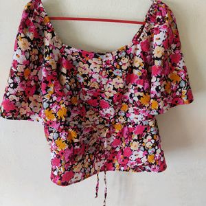 New Without Tag Floral Top