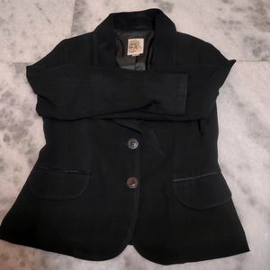 Black Silky Blazer