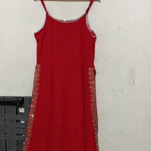 Red Stip Dress