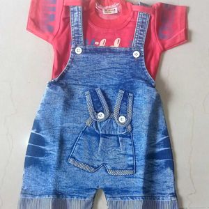 Dungree Dress For Kids