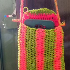 Hand Made Crochet Phone Bag