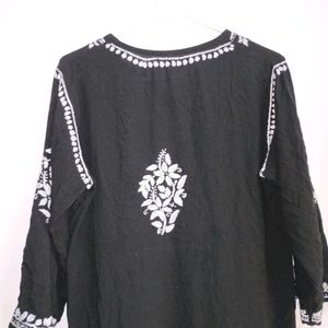 Chikankari Long Kurti