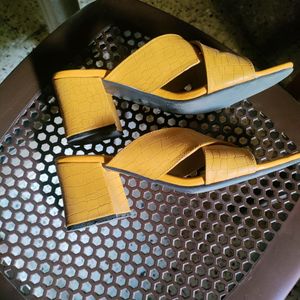 Yellow Matty Sandals