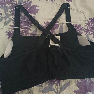 Black Decathlon Sports Bra