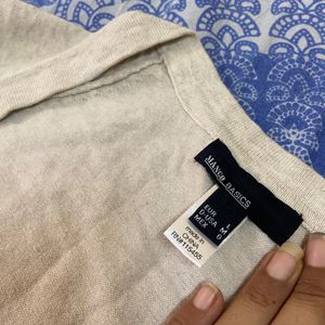 Mango Off White Top