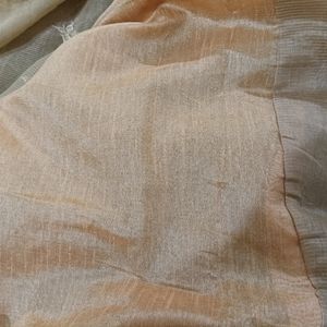 Beautiful Beige Saree NWOT