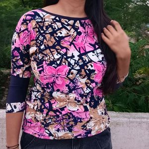 Printed Floral Top