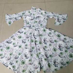 Floral Design Party Wear Girl Frock