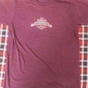 Pure Cotton Rust Color T Shirt For Men