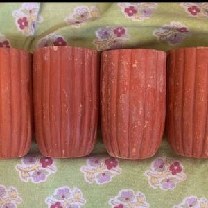 6 pieces of Organic Clay Cups