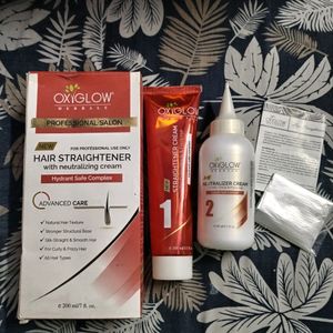 Hair Straightening Cream With Spray