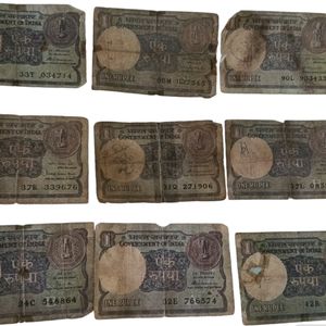 Set Of 1 Rupee Combo Torn Notes