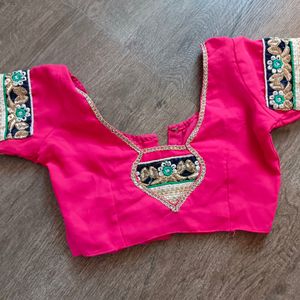 Pink Party Wear Blouse