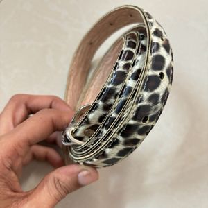 Cheetah Print Sleek  Belt