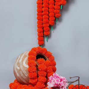 5 Pcs Strings Artificial Marigold Garlands