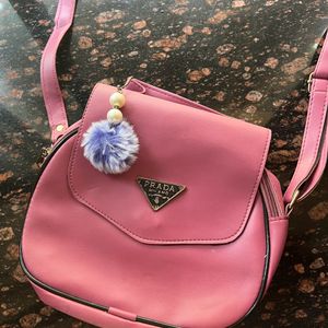 Prada Dupe sling bag (pink)