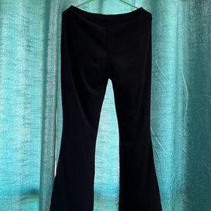 Ribbed Flare Pants (black)