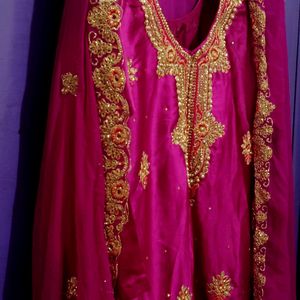 Beautiful Embroidery Golden Work Kurta set