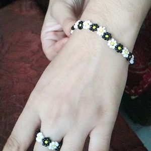 Handmade Bracelet And Ring Combo