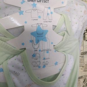 9 Pieces Gift Cloth Breathable Fabric Set for Baby