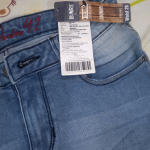 Denim Bottom Skinny Jeans New With Tag