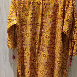 Orange Traditional Kurti