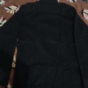 Pure Cotton Black Shirt