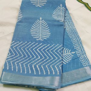 Beautiful Cotton Linen Saree