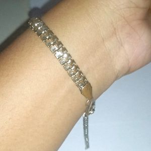 Silver Color Chain Model Bracelet